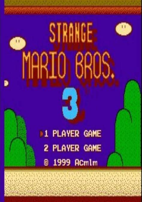 Strange Mario Bros 3 V05 20 2000 Smb3 Hack Rom Download For Nes