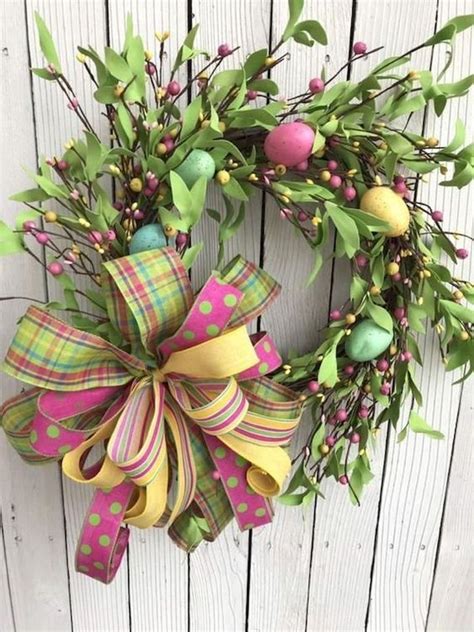 31 Fresh And Beautiful Spring Wreath Ideas For Front Door 99decor