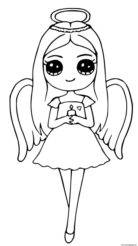 Angel Girl Pages Coloring Pages