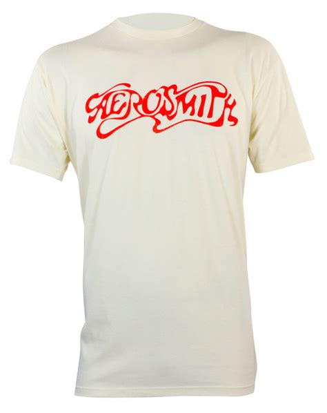 Aerosmith Logo T Shirt Natural Merch2rock Alternative Clothing