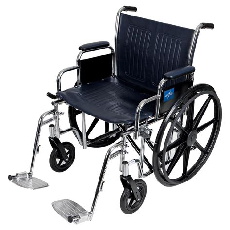 Medline Extra-Wide Manual Wheelchair | Heavy Duty Manual Wheelchairs