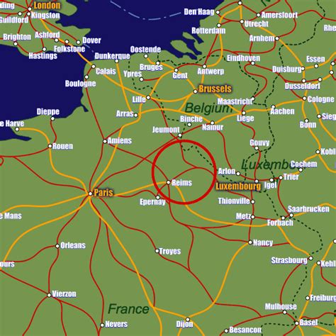 Reims Rail Maps And Stations From European Rail Guide