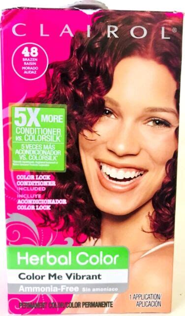 6 Clairol Herbal Essences Hair Color Me Vibrant 5x Brazen Raisin 48 No Ammonia For Sale Online