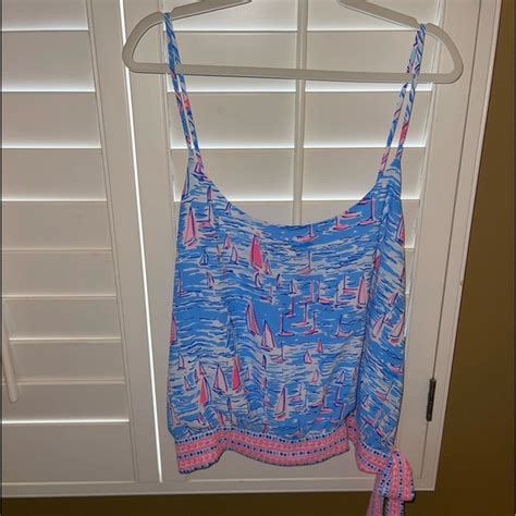 Lilly Pulitzer Tops Lilly Pulitzer Ainsley Top In Zanzibar Blue