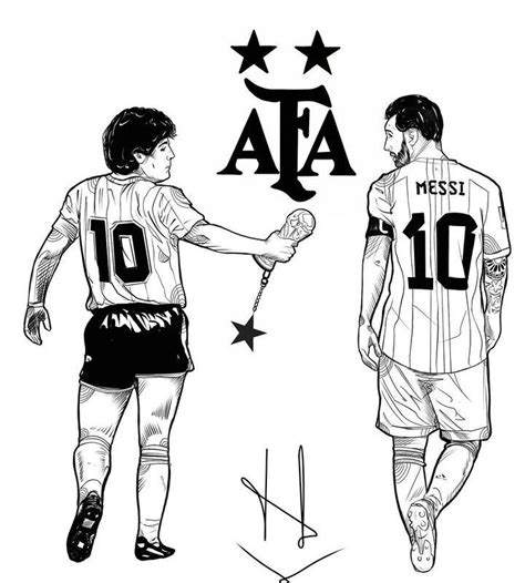 Dibujo Para Colorear Copa Mundial De Fútbol 2022 Argentina Messi 72