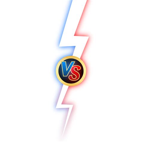 Versus Clipart Hd Png Thunder Versus Vs Battle Comparison Transparent