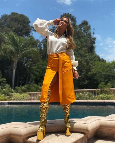 Jennifer Lopez Shows Off Her Endless Legs In Thigh High Metallic Gold Boots As Ben Affleck