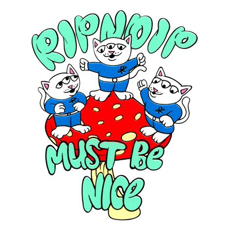 Rip N Dip Must Be Nice 3 Eye Kitty Sticker 35 X 25 Calstreets
