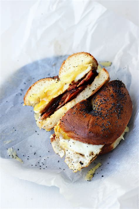 Bacon Egg And Cheese Bagels Street Food Monday The