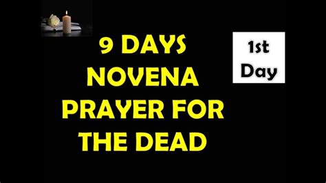 1st Day Novena For The Dead Guide 9 Days Prayer Rip All Departed