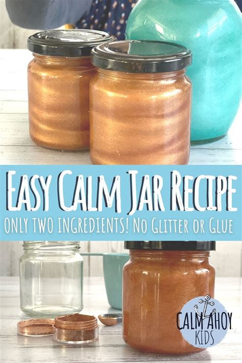 Easy Calm Jar Recipe With No Glitter Or Glue Calm Ahoy Kids