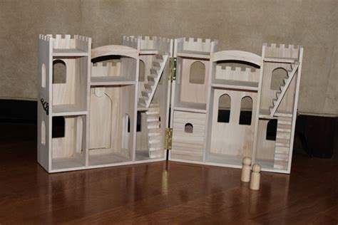 Does the thought of having to build a miniature house terrify you? MADE: Pieces For Reese: Pretend Play: Wooden Castle (Peg ...