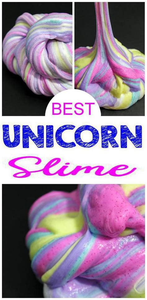 Diy Unicorn Slime How To Make Homemade Fluffy Unicorn Slime Magical