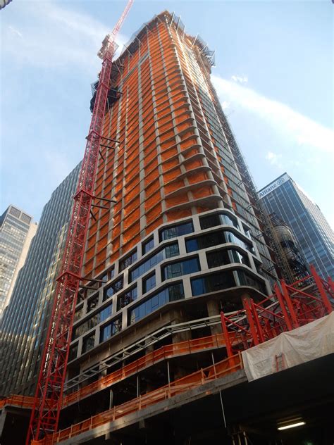 Cladding Installed On Sinuous Edges Of 242 West 53rd Street Skyrisecities