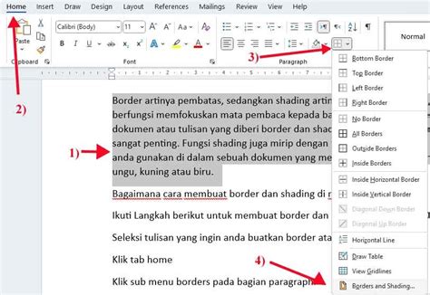 How To Make Borders And Shading In Ms Word 2021