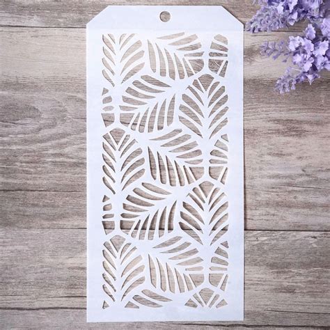 Tropical Leaf Stencils Tropical Leaf Template For Painting Etsy