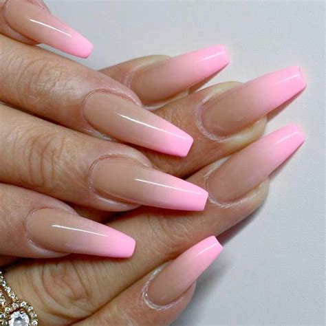 Pink Ombre Nails Ombre Acrylic Nails Nail Art Ombre Summer Acrylic