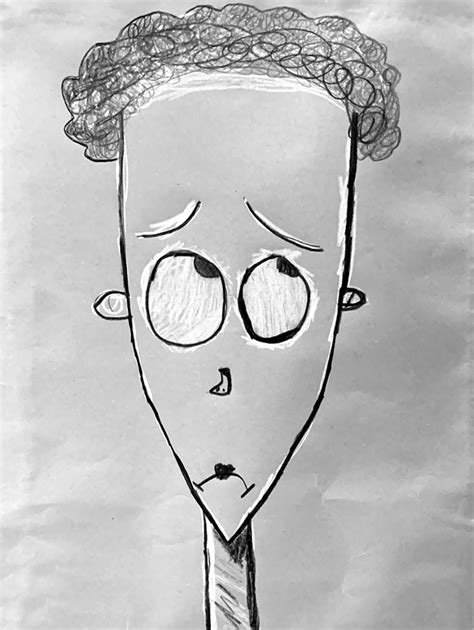 Self Portrait Tim Burton Style Art Chick Studio