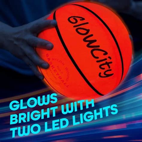 Glowcity Led Light Up Basketball Size 5 275 Inch Ideal For Youth And Pre Teen Night Games