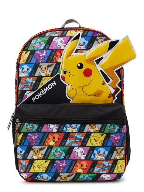 Pokemon Pikachu 17 Laptop Backpack Black