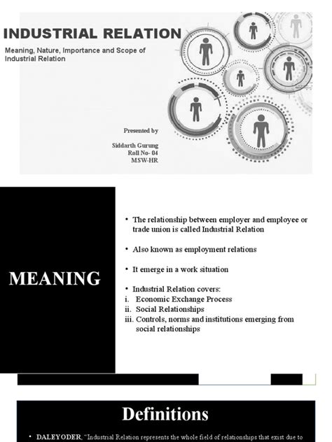 Industrial Relation Meaning And Scope Pdf Industrial Relations