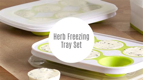 Pampered Chef Herb Freezing Tray Set Youtube