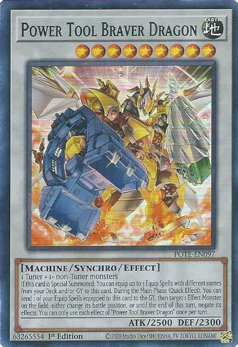 Power Tool Braver Dragon Power Of The Elements Yugioh