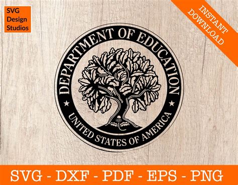 Us Department Of Education Logo Svg Education Badge Svg Etsy