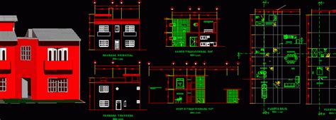 2 Storeys House 2d And 3d Dwg Full Project For Autocad Designs Cad