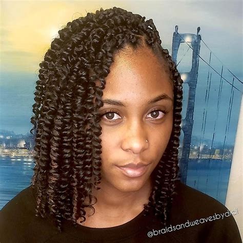 Boho Curly Passion Twists In Shoulder Length Aka Bob Length Pricing And Booking Info Are In The