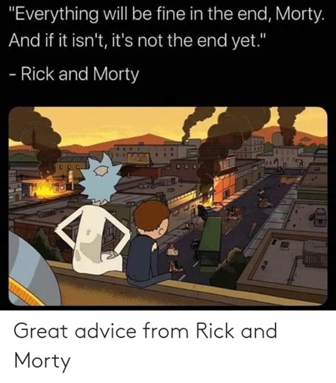 Great Advice From Rick And Morty Advice Meme On Meme