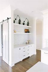Kitchen Nook Shelves