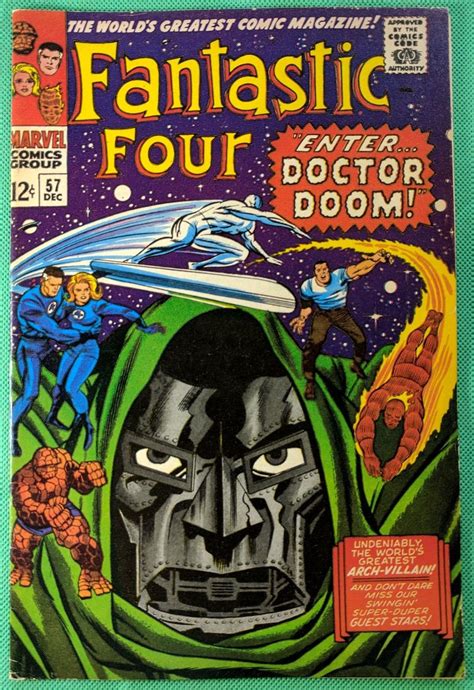 Fantastic Four 1961 57 Vf 75 Dr Doom Steals Silver Surfers