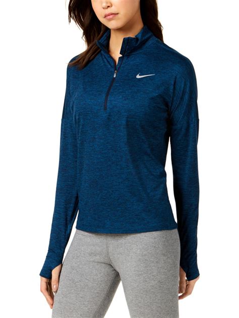 Nike Nike Womens Element Running Workout 14 Zip Pullover Walmart