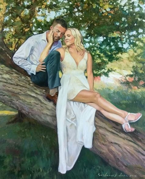 An oil painting is suitable for any size from tiny to extremely large. Custom painting from photo, Custom wedding portrait, Commission Wedding painting, Oil painting ...