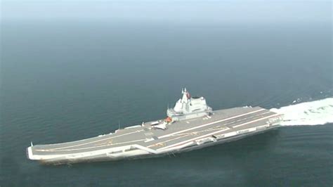Chinese aircraft carrier sails through Taiwan Strait - CGTN