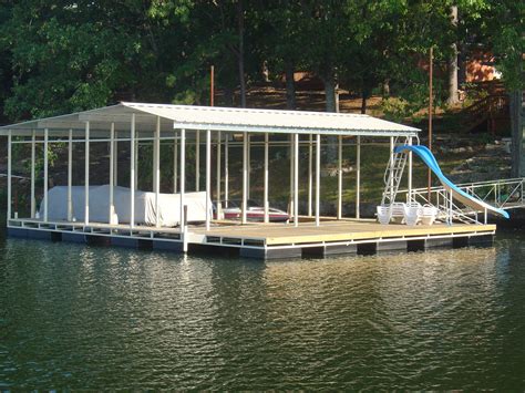 Can be accommodated with this pwc lift. Floating boat dock with patio. Construction by Williamson ...