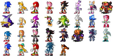 Mobile Sonic Runners Character Previews The Spriters Resource