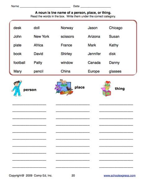 Looking for free worksheets, lessons, and activities on nouns? Pin on Grammar