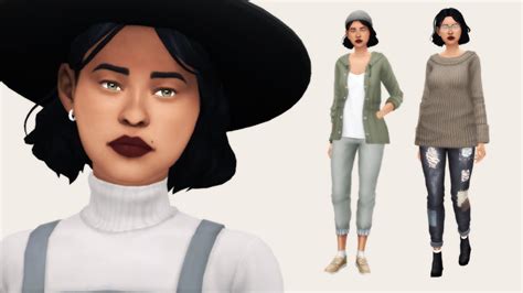 Cc Free Winter Lookbook ️ The Sims 4 Youtube