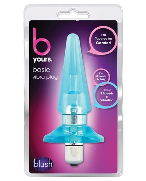 Blush B Yours Basic Vibro Plug Blue By Blush Novelties Cupid S Lingerie
