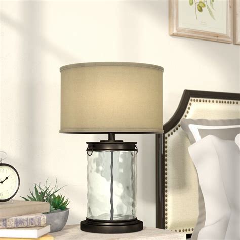 Perfect for bedside, living room side table, or entryway console, our lamps offer an enticing blend of utility and. Blanchard 25.5" Bronze/Clear Table Lamp | Farmhouse table ...