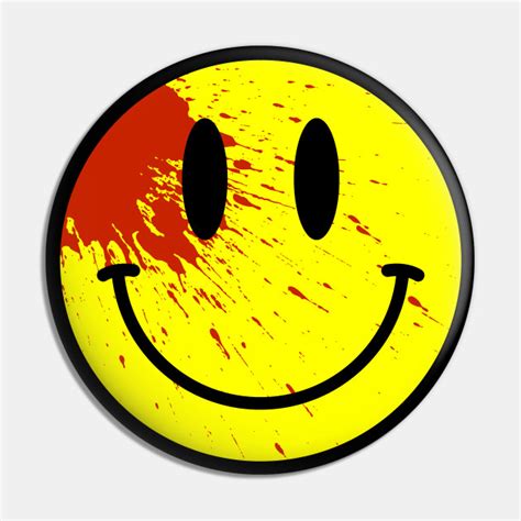 Acid House Smiley Face Bloodied Smile Pin Teepublic