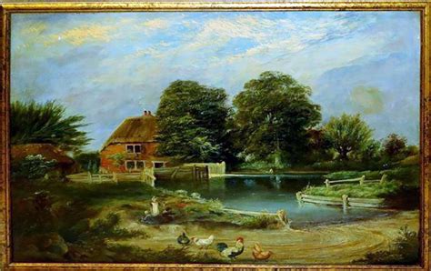 19th Century British School Landscape Oil Painting by Willia