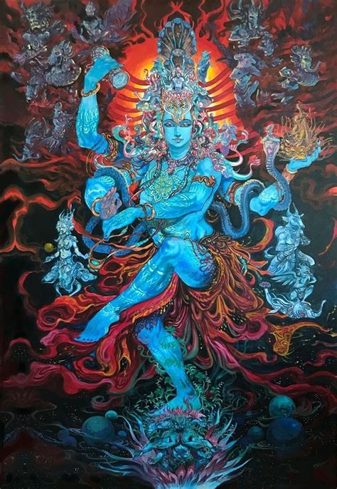 Lord Shiva Como Nataraj En La Pintura Artística Creativa In 2021 Lord