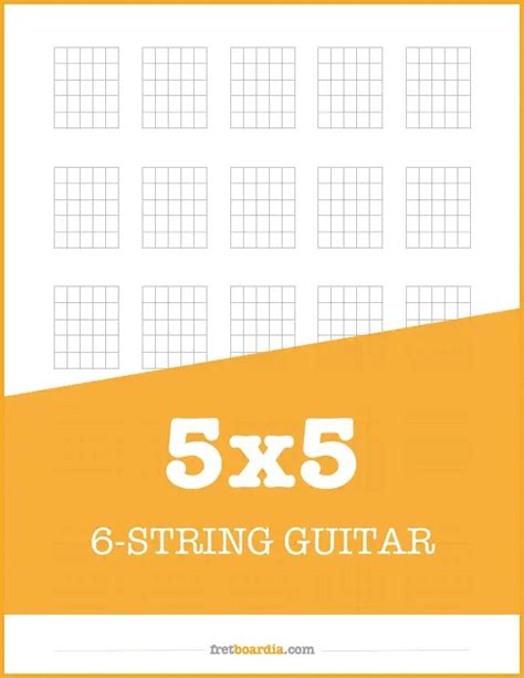 Blank Guitar Chord Charts Free And Printable Pdfs Fretboardia
