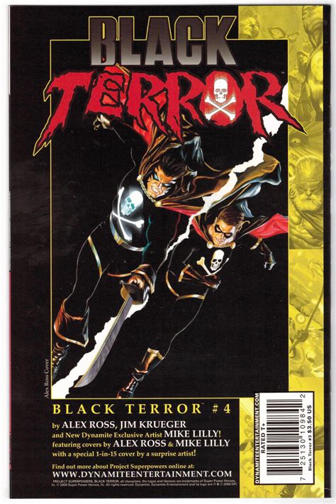 Black Terror 3 110 Mike Lilly Variant Project Superpowers 2008 Vfnm Ultimate Comics