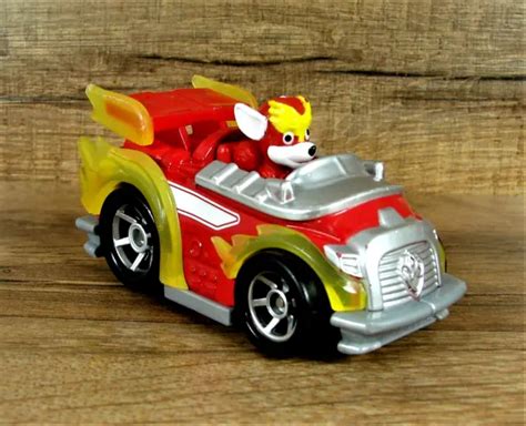 Paw Patrol Mighty Pups Super Paws Marshall True Metal Car Toy Die Cast