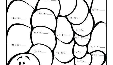 Addition And Subtraction Coloring Sheet