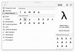 ¿Escribir Lambda λ en una Mac?